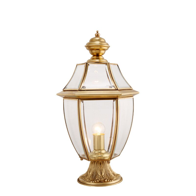 Brass Solar Pillar Lamp Supplier - European Modern IP65