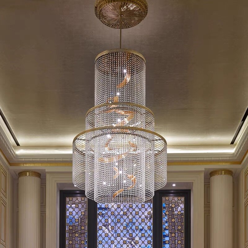 Round Crystal Chandelier Supplier - Luxury for Indoor Wedding
