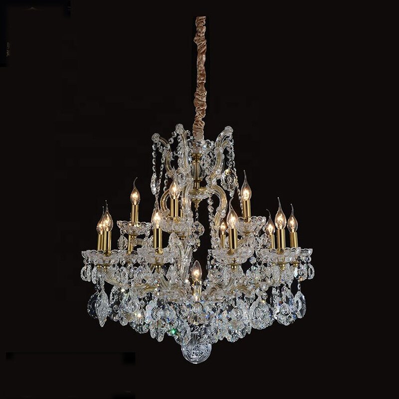 Chandelier Supplier - Custom Golden Maria Theresa Crystal