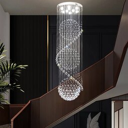 Raindrop Crystal Pendant Light Supplier - Custom Large for Loft