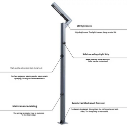 LED Street Lights Factory - Custom 3.35m Aluminum Body IP65