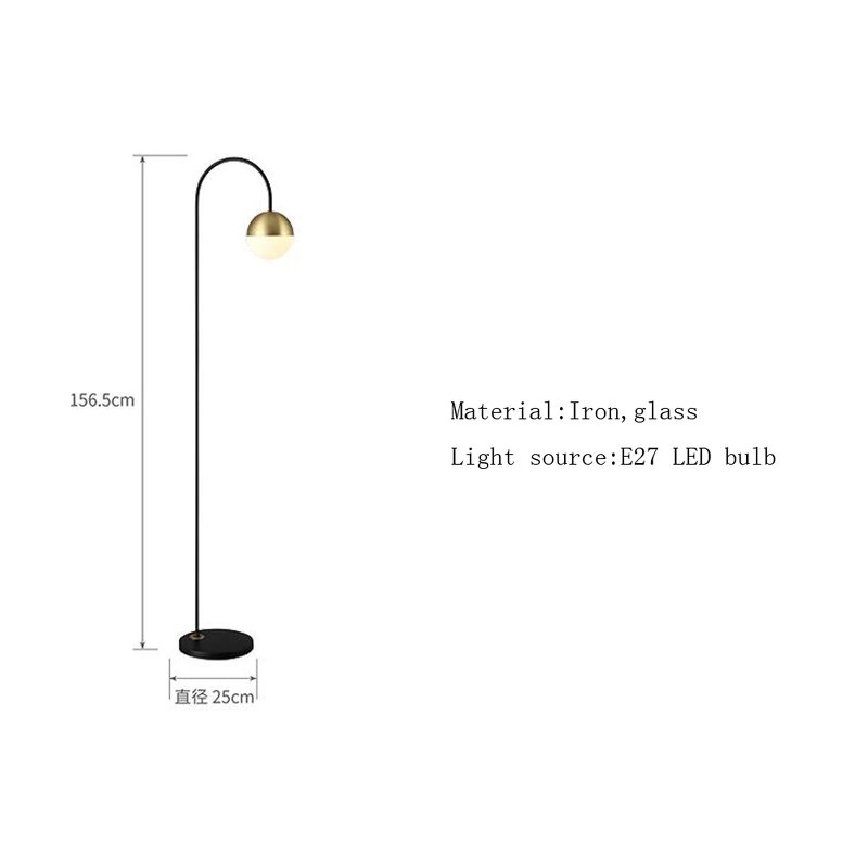 Postmodern LED Floor Lamp Supplier - Nordic Modern Glass Ball