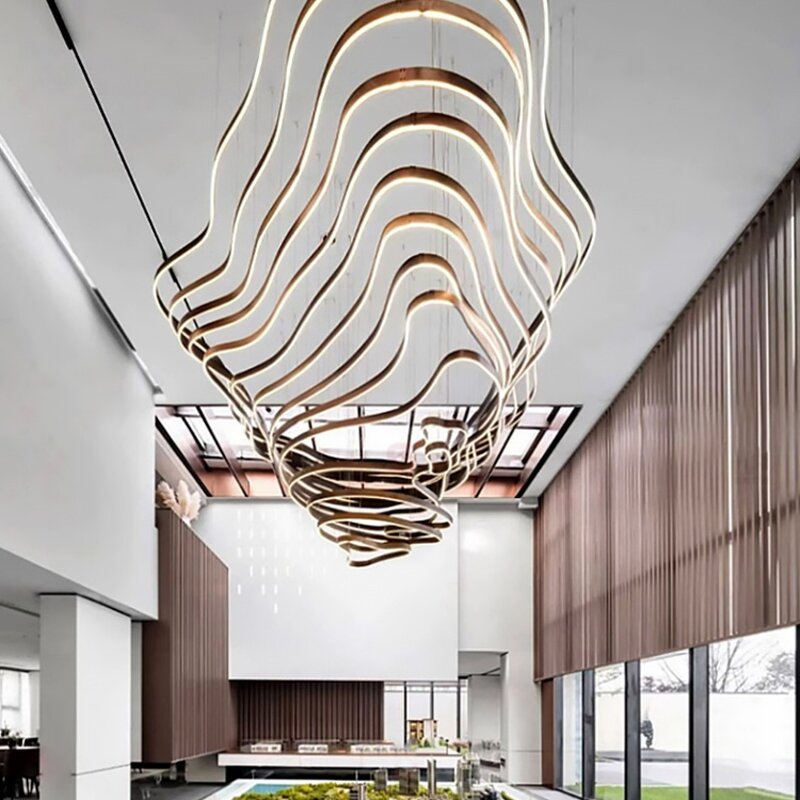 Aluminum Mountain Chandelier Factory - Custom Large Villa Hotel