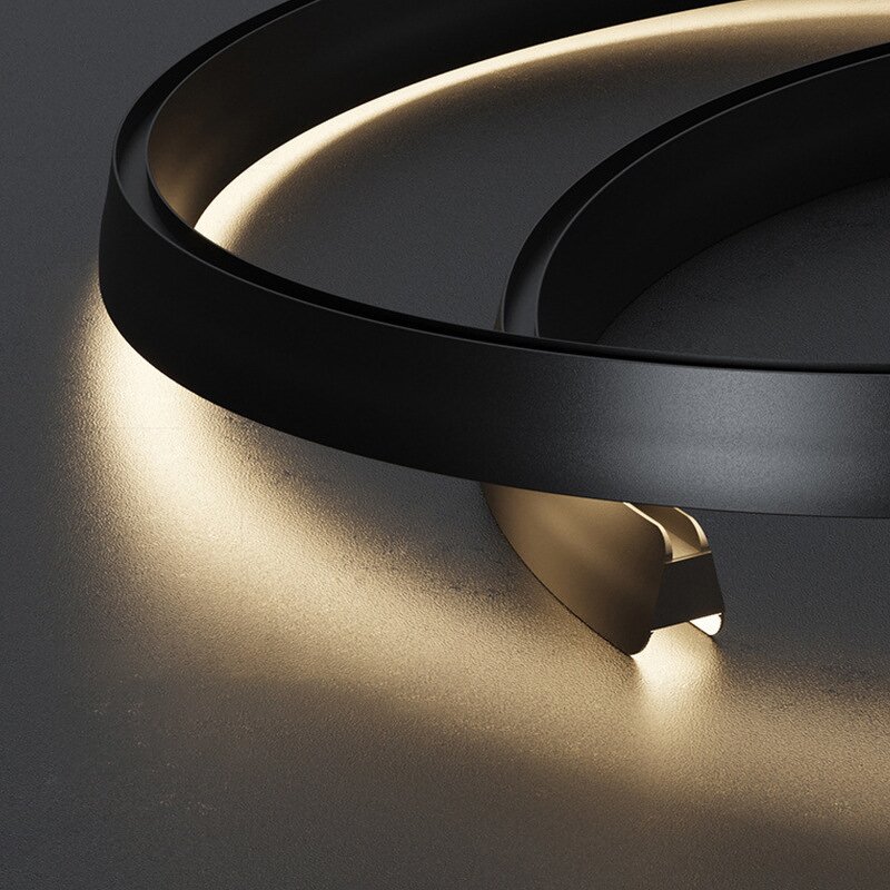 Art Chandelier Supplier - Modern Circle Rose Gold C-Shaped