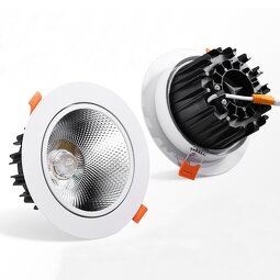 LED Downlight Supplier - 12W COB Recessed Aluminum Commercial