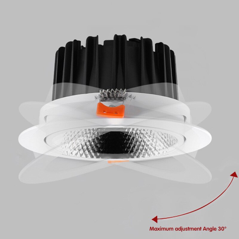 LED Downlight Supplier - 12W COB Recessed Aluminum Commercial