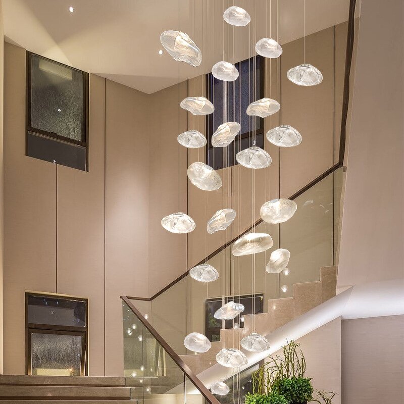 Crystal Revolving Chandelier Factory - Custom Modern for Duplex