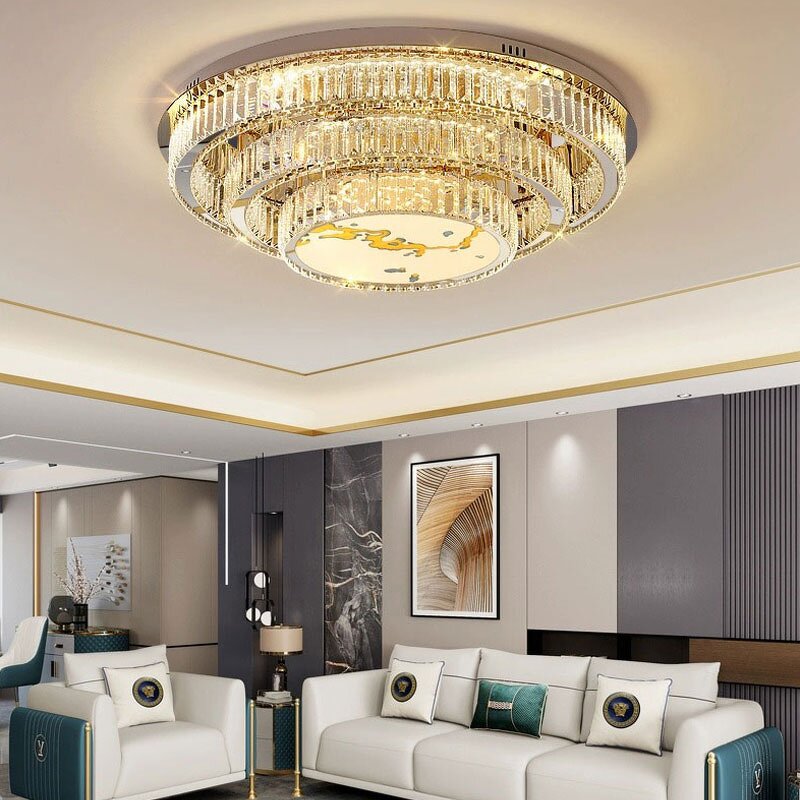 Golden Pendant Lighting Factory - Modern Luxury K9 Crystal