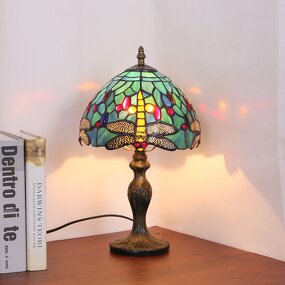 Dragonfly Table Lamp Supplier - Tiffany Retro European Glass