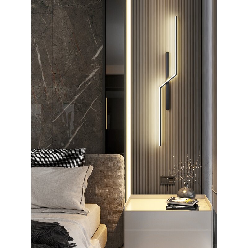 Black Aluminum Wall Lamp Supplier - High Quality Long-Shaped