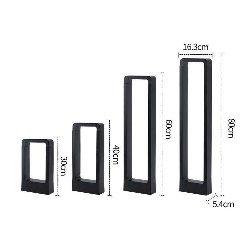 LED Bollard Light Factory - 10W IP65 Rectangle Garden 12V-220V