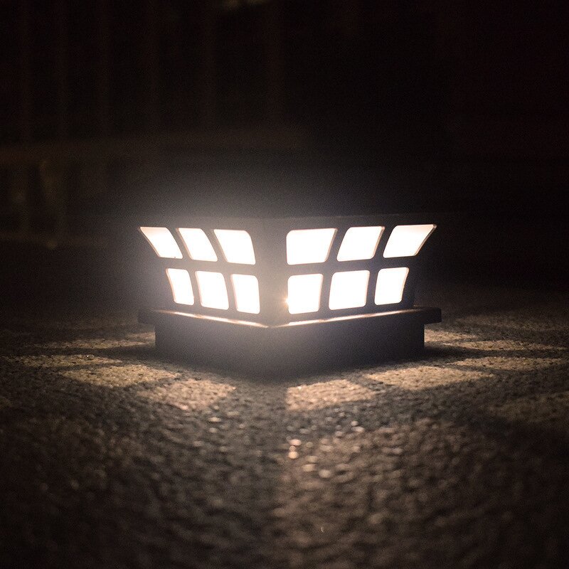 Solar Fence Lamp Supplier - IP65 Waterproof Square LED