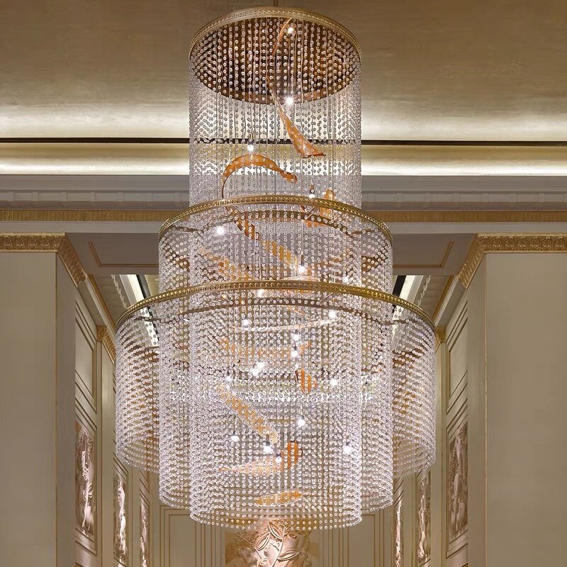 Round Crystal Chandelier Supplier - Luxury for Indoor Wedding