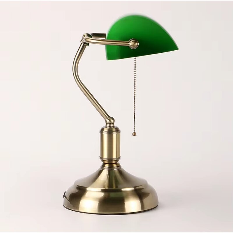 European LED Desk Lamp Factory - Modern Jade Green Retro