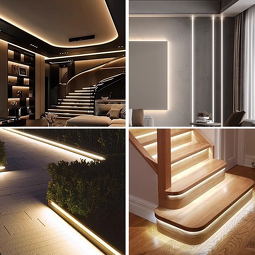 COB Light Strip Supplier - 6000K Daylight 220V Silicone IP65