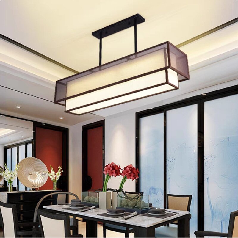 Mesh Pendant Light Factory - Custom Gold Hotel Rectangular