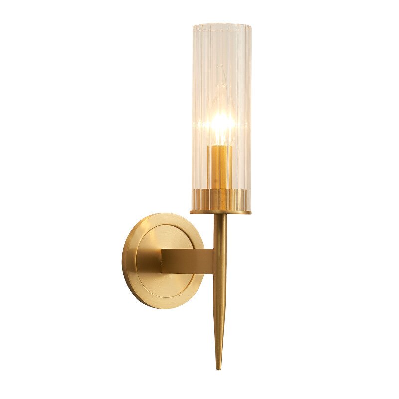 Golden Glass Wall Light Factory - Durable Crystal Tube Hotel