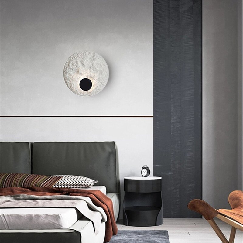 Resin LED Wall Lamp Supplier - Nordic Wabi Sabi Decorative Art