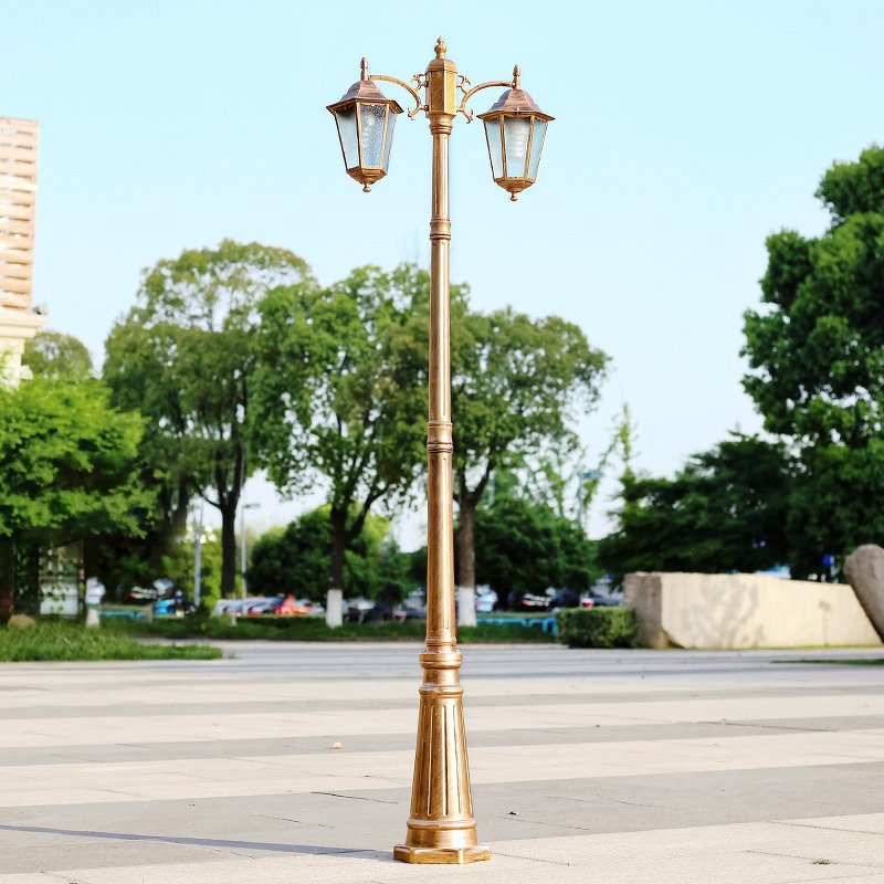 Antique Street Lamp Supplier - European Double-Headed LED 3m