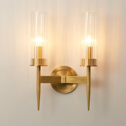 Golden Glass Wall Light Factory - Durable Crystal Tube Hotel