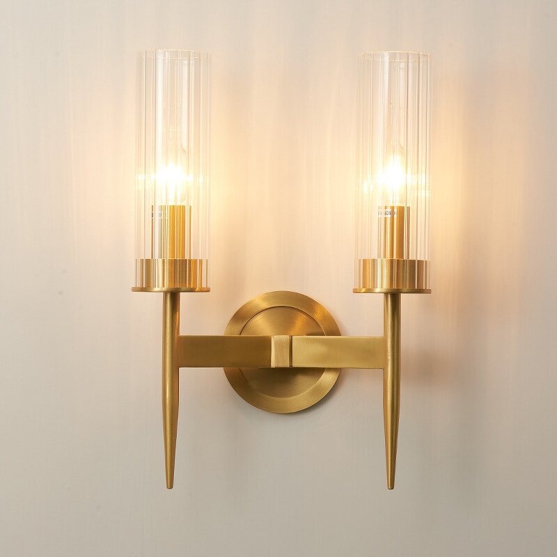 Golden Glass Wall Light Factory - Durable Crystal Tube Hotel