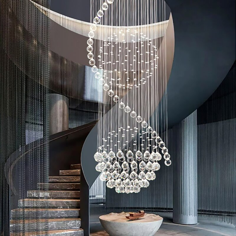 Raindrop Crystal Pendant Light Supplier - Custom Large for Loft