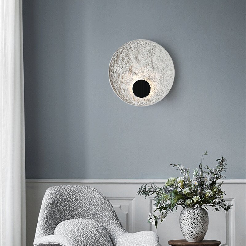 Resin LED Wall Lamp Supplier - Nordic Wabi Sabi Decorative Art