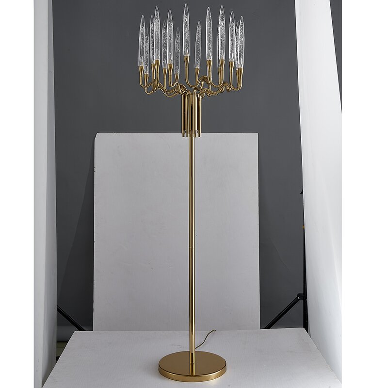 Luxury Floor Lamp Supplier - Gold Hotel Designer Iron LED