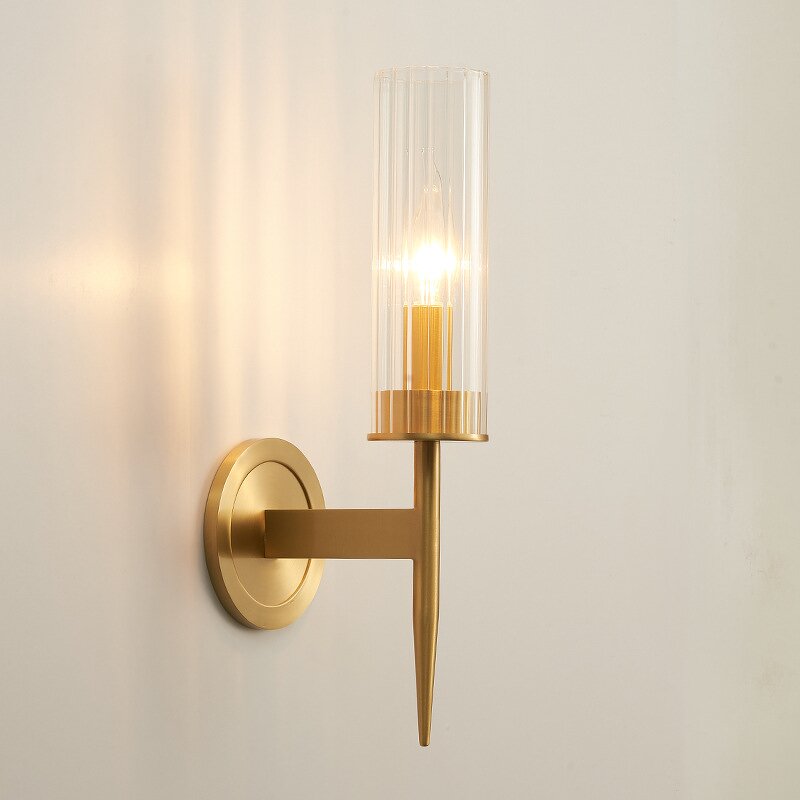 Golden Glass Wall Light Factory - Durable Crystal Tube Hotel