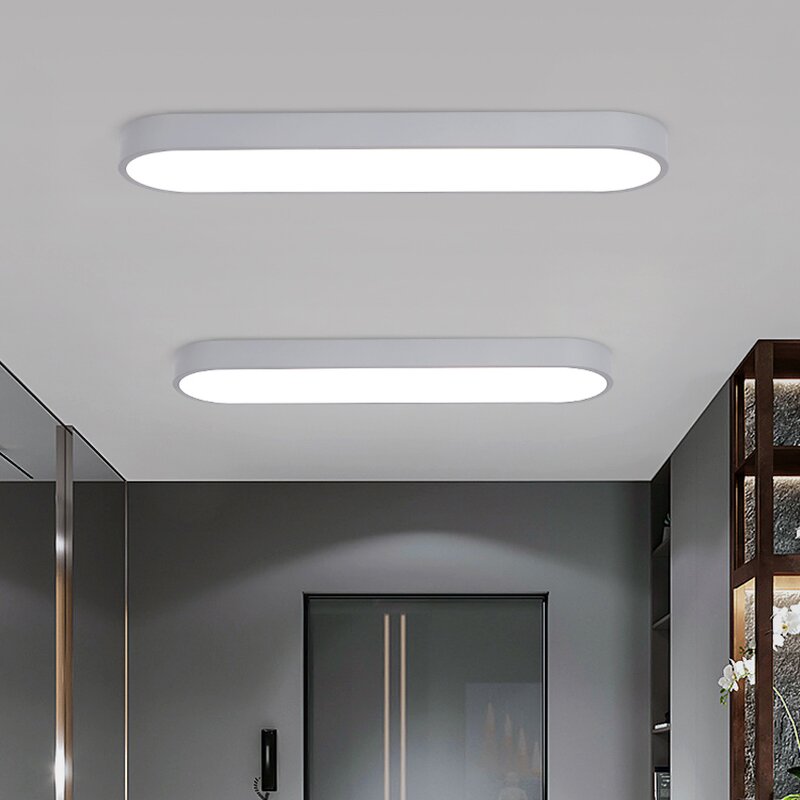 Elliptical Ceiling Light Factory - Modern LED Remote Control Iron