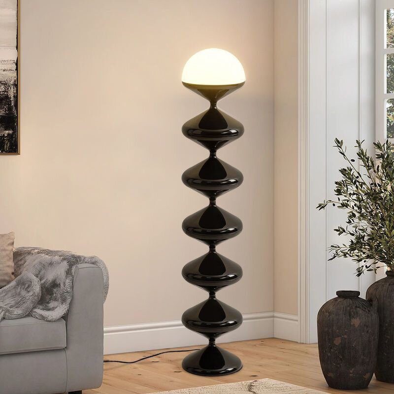 Gourd Floor Lamp Supplier - Nordic Denmark Black & White