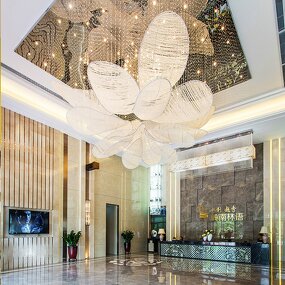 Petal Crystal Chandelier Factory - Custom Large Pineapple Bead