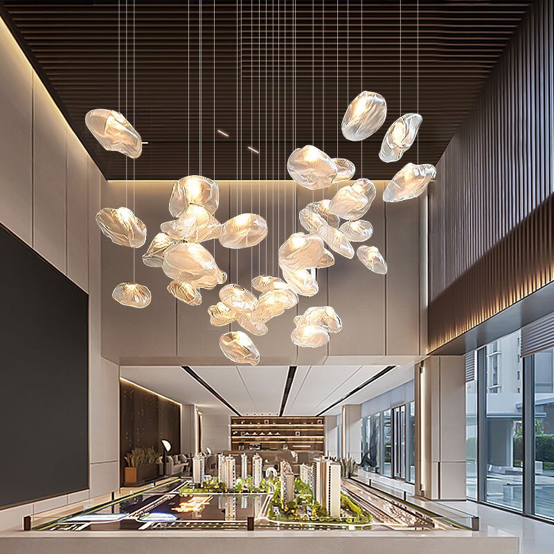 Crystal Revolving Chandelier Factory - Custom Modern for Duplex