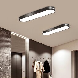 Elliptical Ceiling Light Factory - Modern LED Remote Control Iron