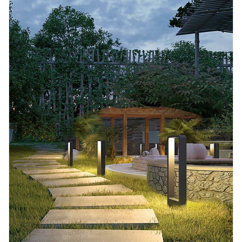 LED Bollard Light Factory - 10W IP65 Rectangle Garden 12V-220V