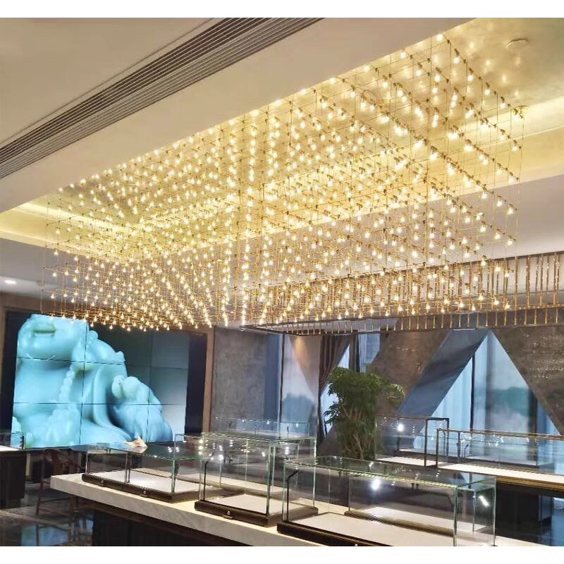 Stainless Steel Cube Chandelier Factory - Original Modern Custom