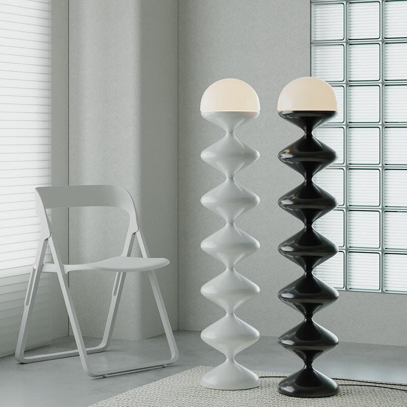 Gourd Floor Lamp Supplier - Nordic Denmark Black & White