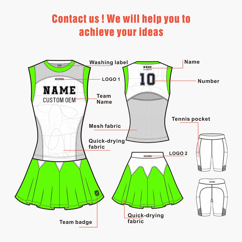 Women Quick Dry Tennis Dress Manufacturer - OEM Custom HOSTARON Tennis
