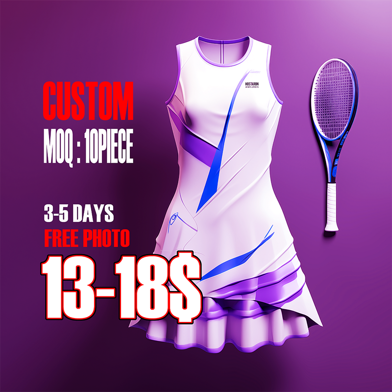 Tennis Dress Manufacturer - OEM Custom HOSTARON Tennis Cloth Lightweight