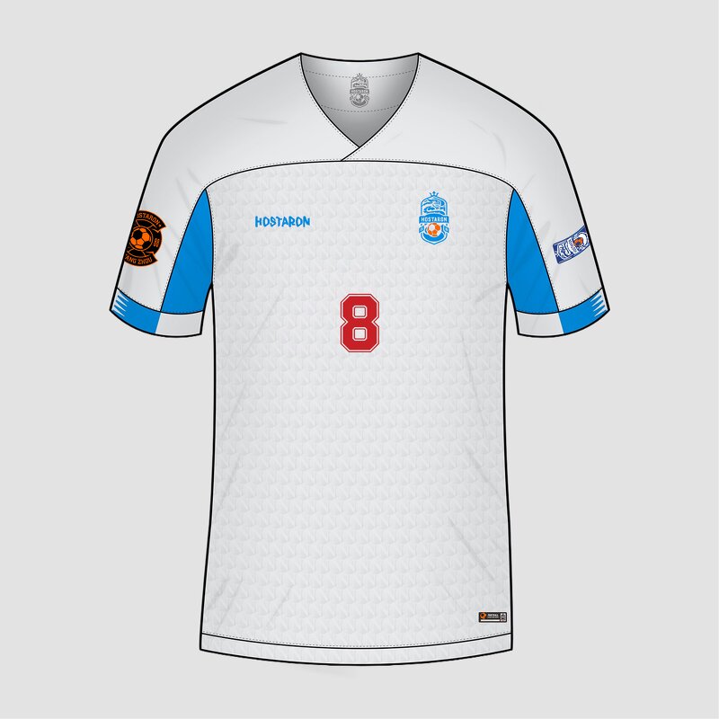 Retro Maillot Manufacturer - OEM Custom HOSTARON Blue Soccer Jersey Player