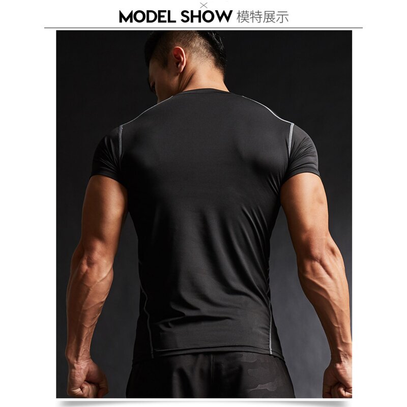 Compression Running T Shirt Manufacturer - OEM Custom HOSTARON Men Fitness