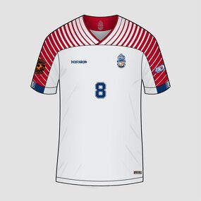 Retro Maillot Manufacturer - OEM Custom HOSTARON Blue Soccer Jersey Player