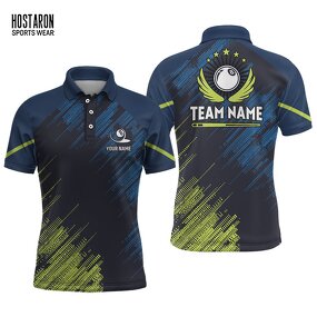 Men'S Billiard Polo Shirt Manufacturer - OEM Custom HOSTARON Printed