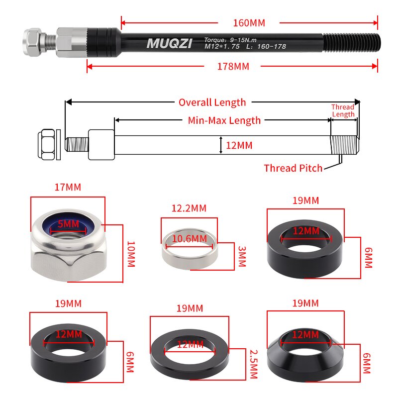 Bike Trailer Axle Factory - OEM Custom Thru Axle