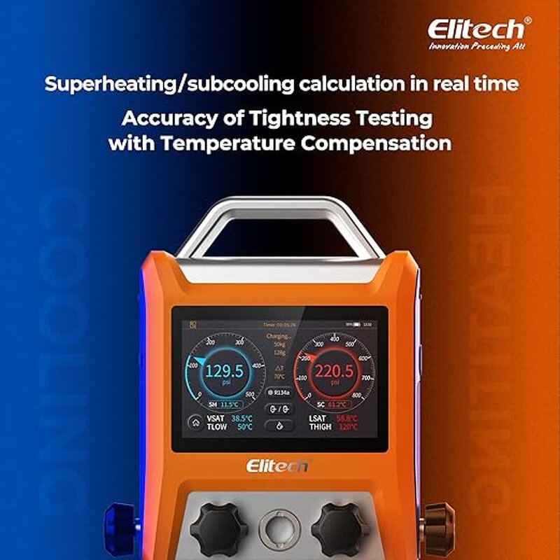 Digital Manifold Gauge Factory - OEM/ODM Custom Elitech EMG-40V 4-Valve HVAC