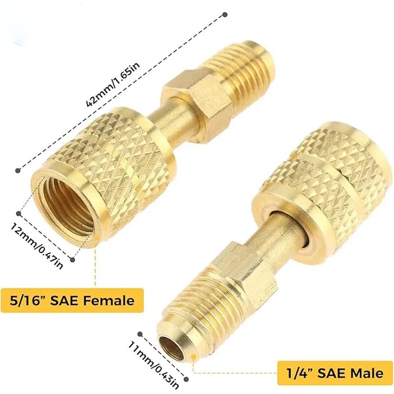 R410A Adapter Factory - OEM/ODM Custom Factory Direct 1/4 to 5/16 SAE Swivel