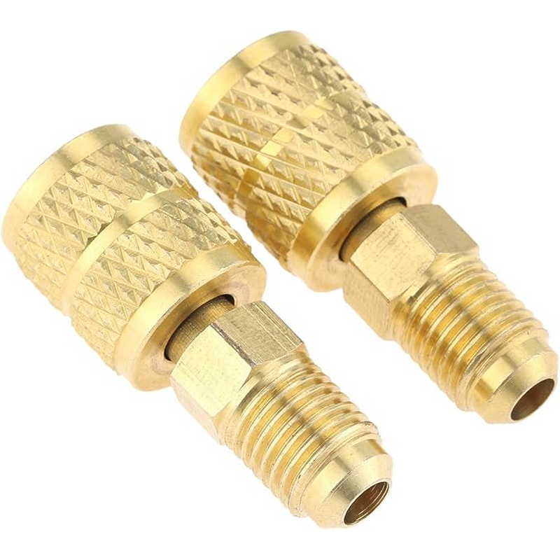 R410A Adapter Factory - OEM/ODM Custom Straight Swivel 1/4 SAE Male 5/16 Female