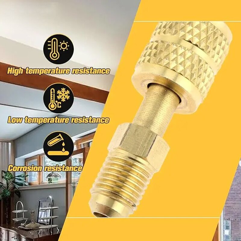 R410A Adapter Factory - OEM/ODM Custom High Pressure Brass Swivel for HVAC Charging