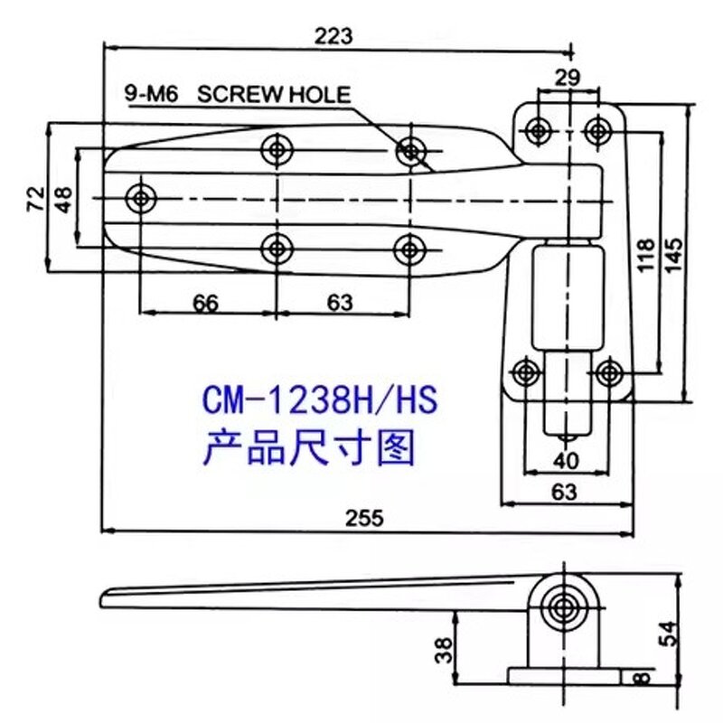 Freezer Door Hinge Factory - OEM/ODM Custom Reversible Cam-Lift for Cold Storage Room