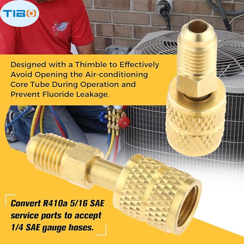 R410A Adapter Factory - OEM/ODM Custom Straight Swivel 1/4 SAE Male 5/16 Female